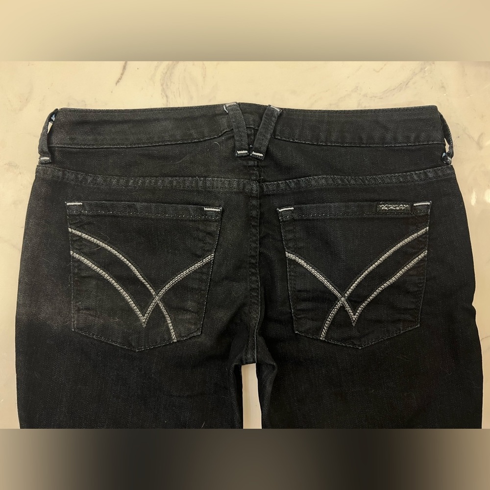 Vintage William Rast Black Low Rise Denim Jeans - 27